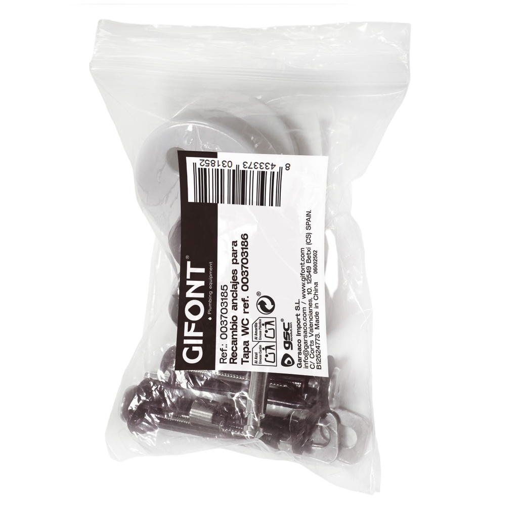 Recambio anclajes para tapa WC ref. 003703186