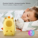 Luz de noche infantil LED Capibara 1W RGB batería recargable