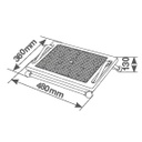 Reposapiés de oficina ergonómico ajustable de acero
