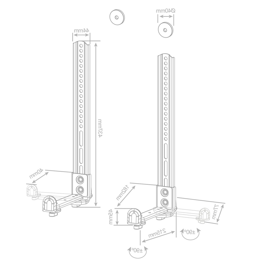 Soporte para barra de sonido
