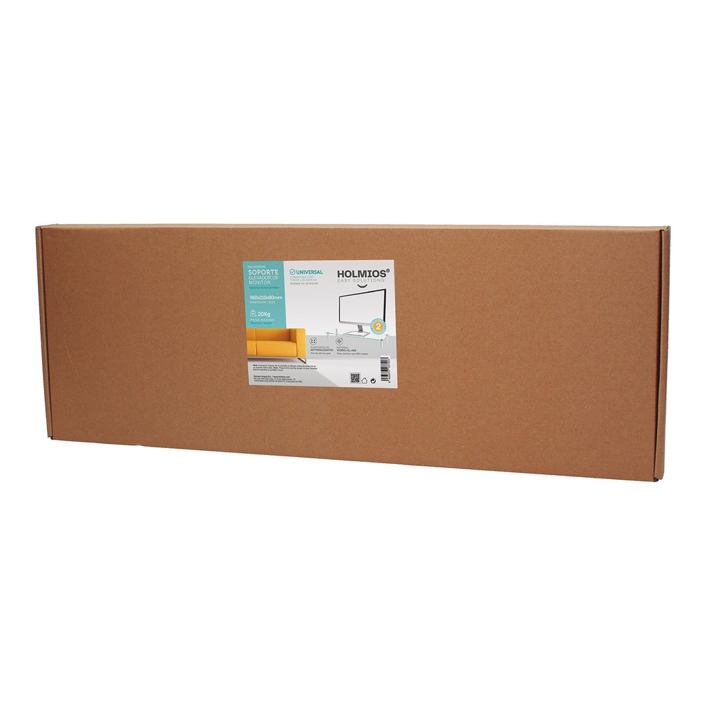 Soporte elevador de monitor Transparente