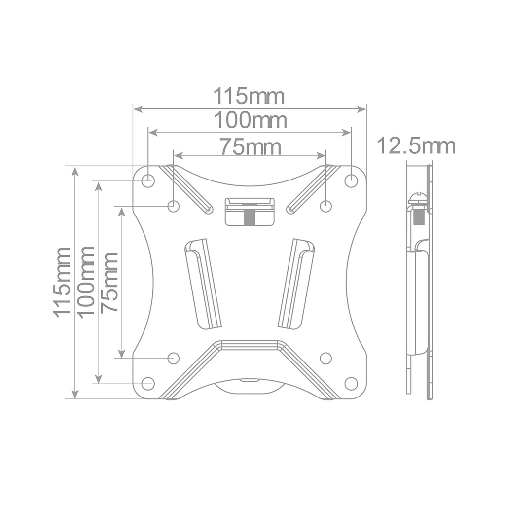 Soporte de TV fijo 13" - 27"