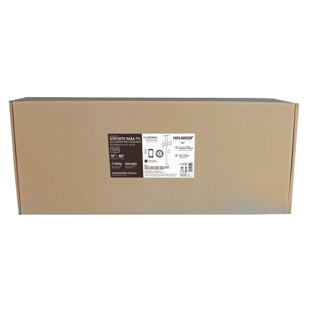 Soporte elevador motorizado inteligente para TV 37" - 80"