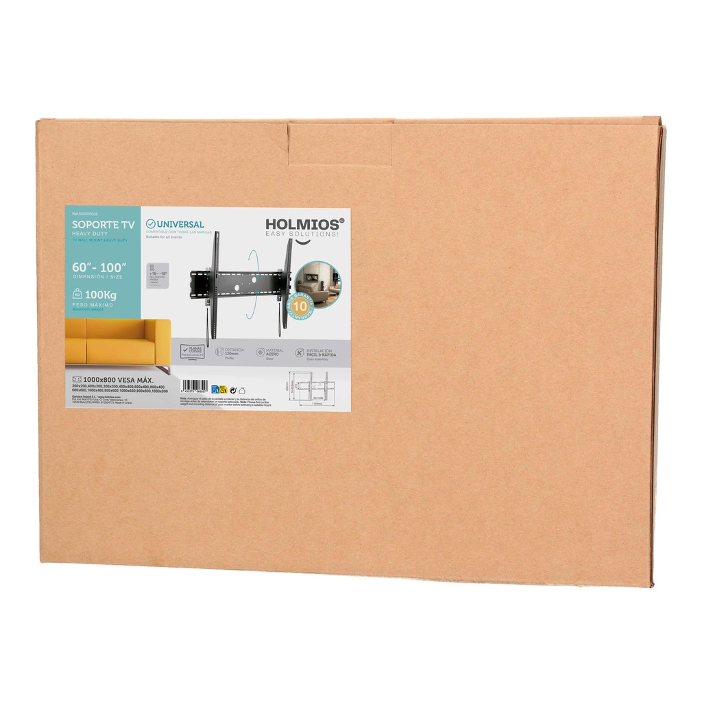 Soporte de TV Heavy duty 60" - 100"