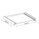 Soporte unión lavadora y secadora