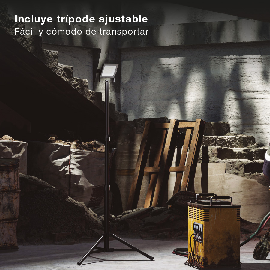 Foco LED con trípode 1x50W 6500K IP65