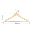 Set de 6 perchas madera