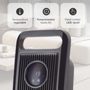Calefactor eléctrico vertical giratorio cerámico Tanbar con mando y temporizador Máx. 2000W