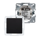 Interruptor empotrable Gamma Negro