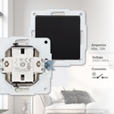 Interruptor empotrable Gamma Negro