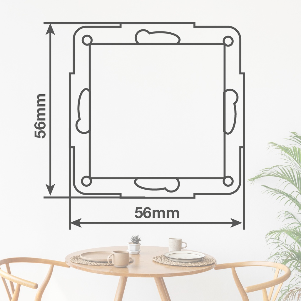 Conmutador empotrable Gamma Negro 