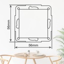 Conmutador empotrable Gamma Negro 