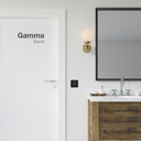 Pulsador empotrable Gamma Negro 