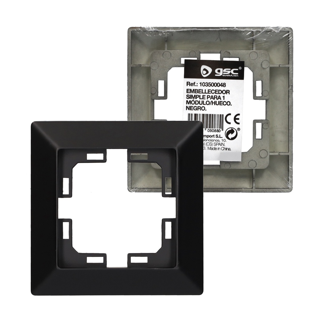 Embellecedor simple Gamma Negro 