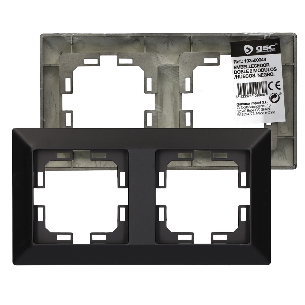 Embellecedor doble Gamma Negro 