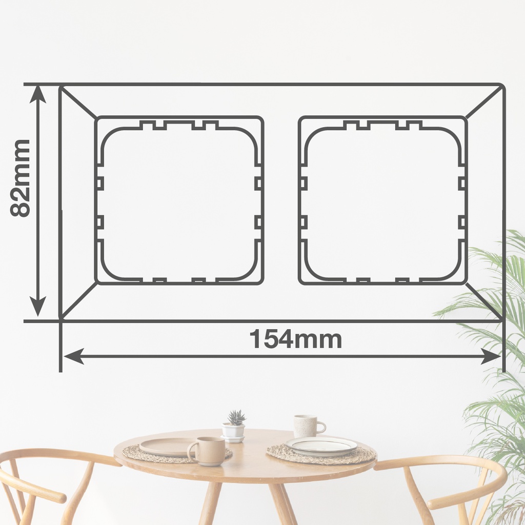 Embellecedor doble Gamma Negro 