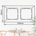 Embellecedor doble Gamma Negro 