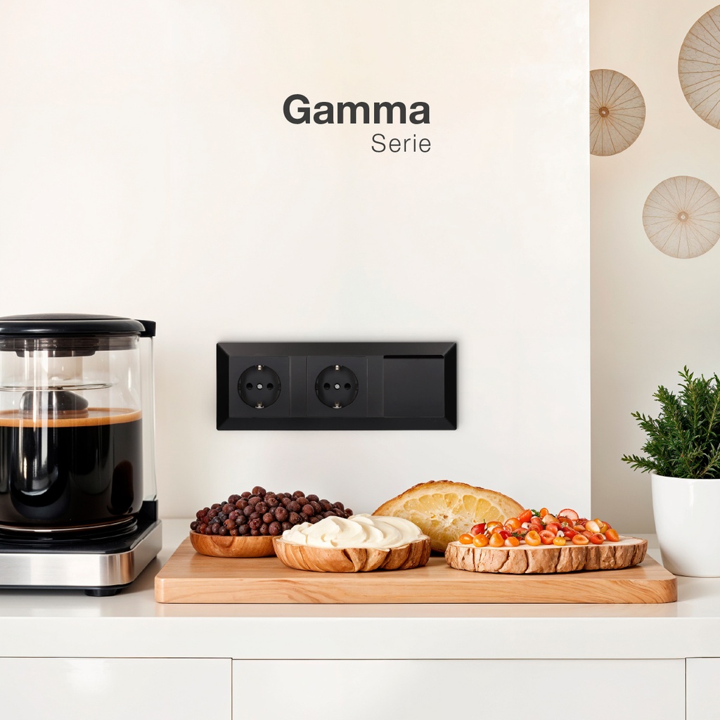 Embellecedor triple Gamma Negro 