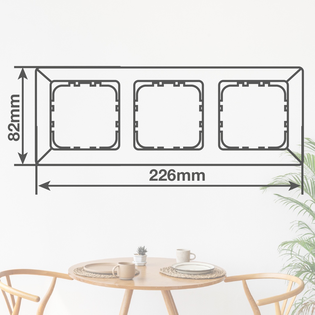 Embellecedor triple Gamma Negro 