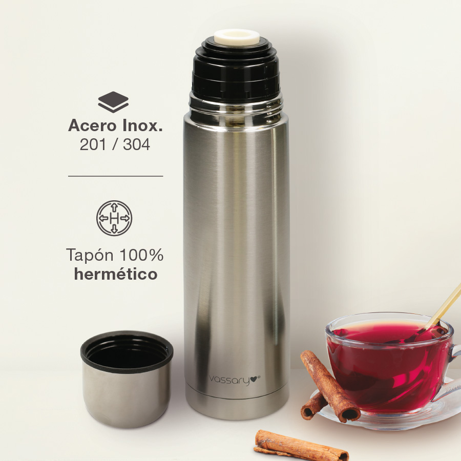 Termo de acero inoxidable Konia 1000ml