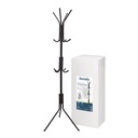 Perchero de pie con 12 colgadores Negro 