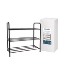 Zapatero con 3 baldas Negro 