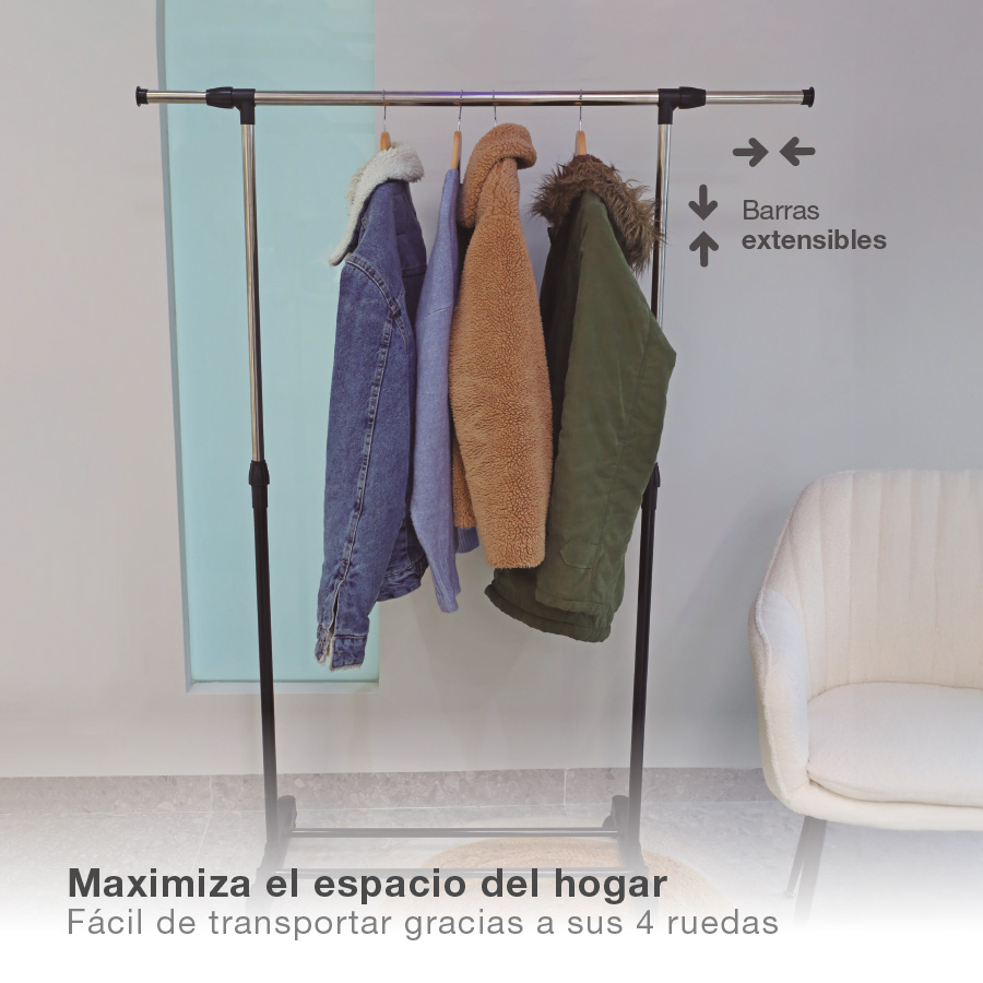 Burro ropa con ruedas 940 - 1600mm 