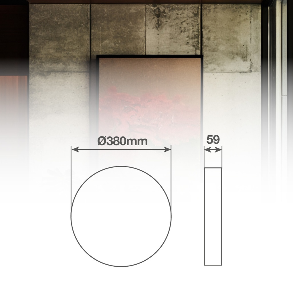 Plafón techo LED Kandak 24W 3000-4000-6500K