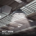 Campana industrial LED Mitope 120 - 160 - 200W 90º 3000 - 4000 - 5700K - Pro Line