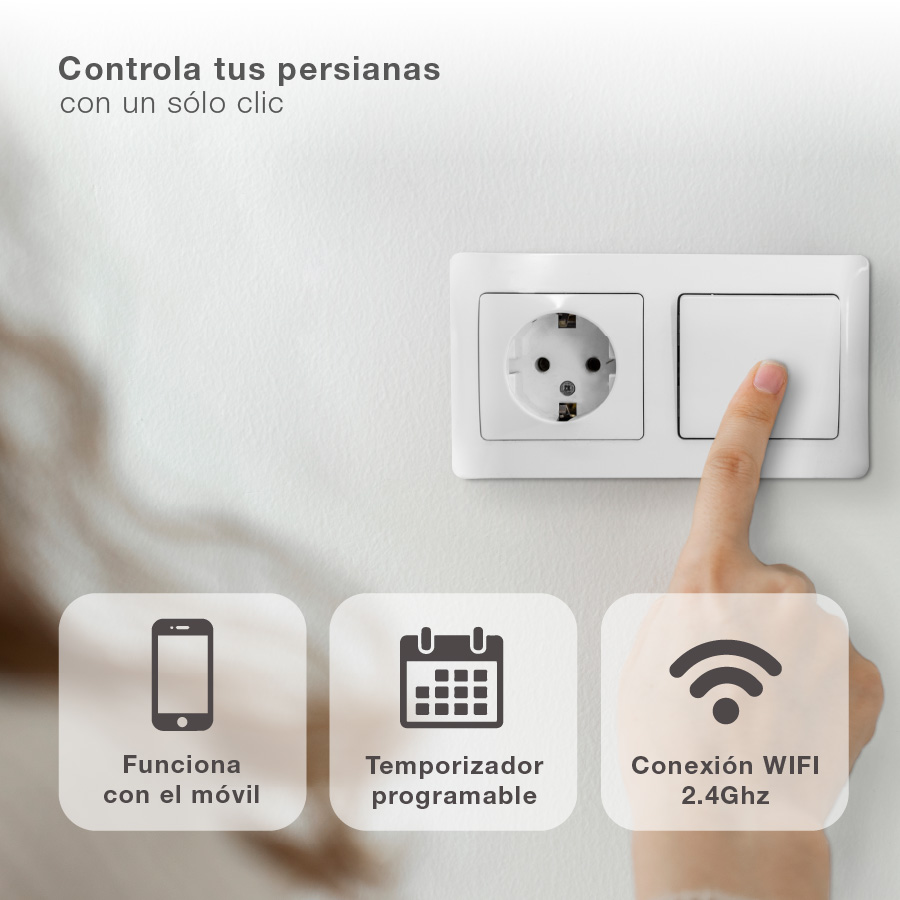 Interruptor inteligente Lins para persianas