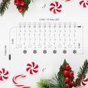 Cortina LED con estrellas 3,5M 8 funciones Luz Fría IP44