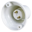 Portalamparas superficie recto E27 Blanco