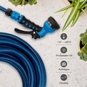 Kit manguera jardín Hisua Ø5/8" 15mm 25M