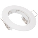 Aro fijo Fana redondo empotrable Ø77mm Blanco mate