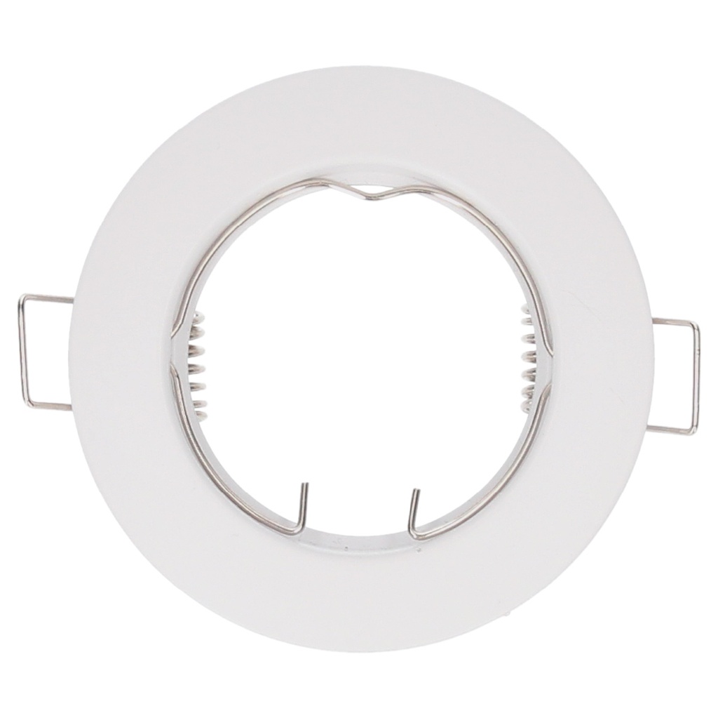 Aro fijo Fana redondo empotrable Ø77mm Blanco mate