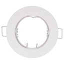 Aro fijo Fana redondo empotrable Ø77mm Blanco mate