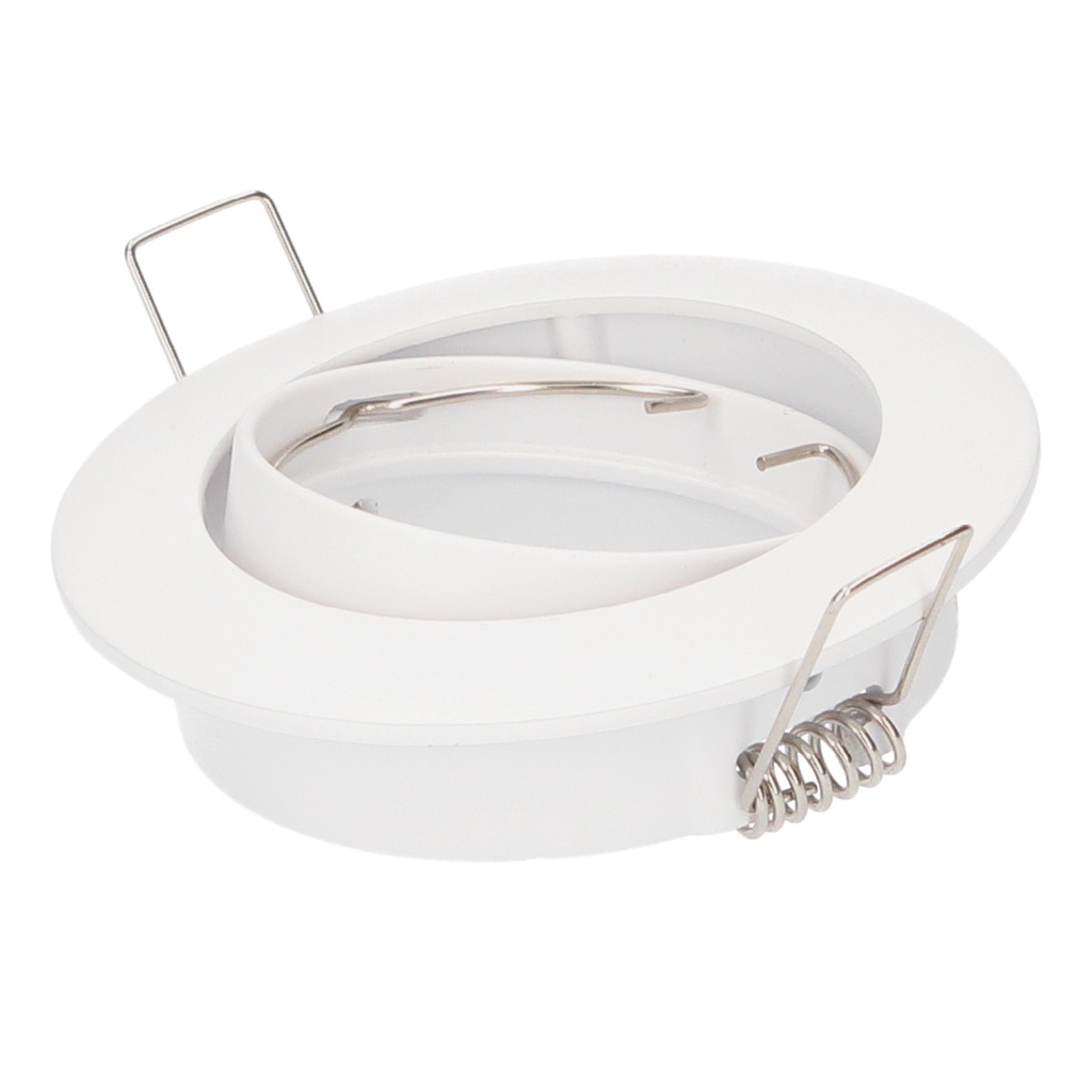 Aro basculante Mebrat redondo empotrable Ø84mm Blanco mate