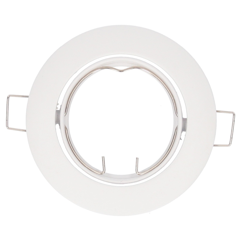 Aro basculante Mebrat redondo empotrable Ø84mm Blanco mate