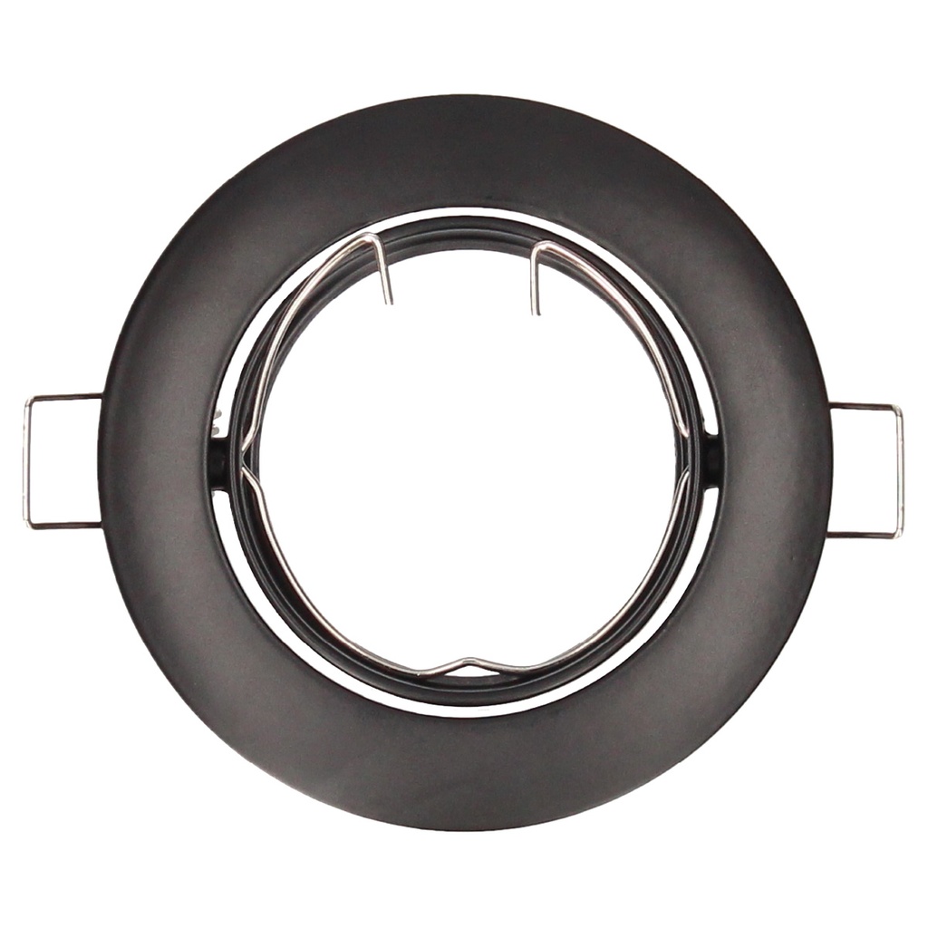 Aro basculante Mebrat redondo empotrable Ø84mm Negro mate