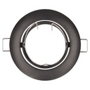 Aro basculante Mebrat redondo empotrable Ø84mm Negro mate