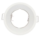Aro redondo empotrable Taitu Ø82mm antideslumbramiento Blanco mate