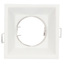 Aro cuadrado empotrable Taitu 88x88mm antideslumbramiento Blanco mate