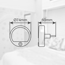 Luz de noche LED con interruptor Cumali 1W 3000 - 4000 - 6500K 