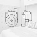 Luz de noche LED con interruptor Dondi 1W RGB + luz fría 