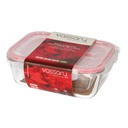 Pack de 3 táperes herméticos de cristal 0.33 - 0.84 - 1.85L