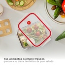 Pack de 3 táperes herméticos de cristal 0.33 - 0.84 - 1.85L