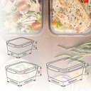 Pack de 3 táperes herméticos de cristal 0.33 - 0.84 - 1.85L