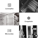 Pack de 3 táperes herméticos de plástico 0.24L - 0.5L - 1L