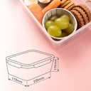 Pack de 3 táperes herméticos de plástico 1L