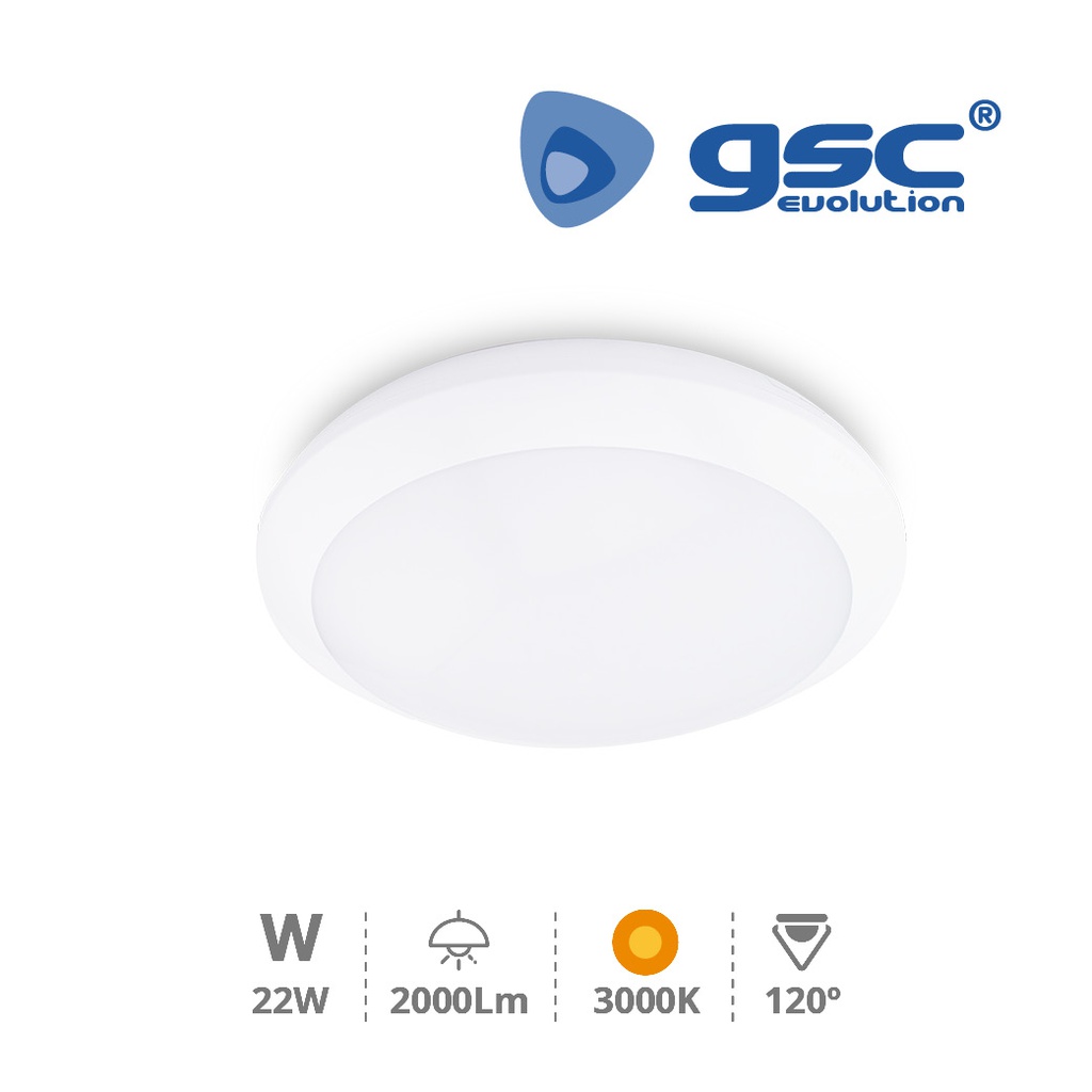 Plafon techo con sensor Maya 22W 3000K